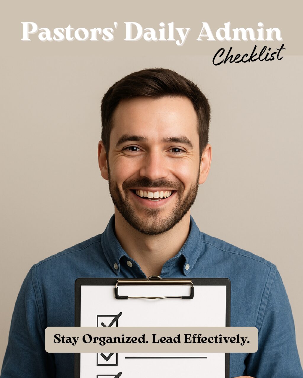 The Pastor’s Daily Admin Checklist (Free Printable)