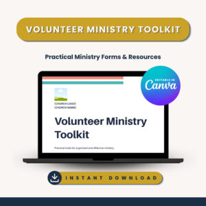 Volunteer Ministry Toolkit (Editable in Canva)
