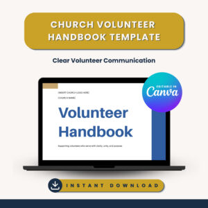 Volunteer Handbook (Editable in Canva)
