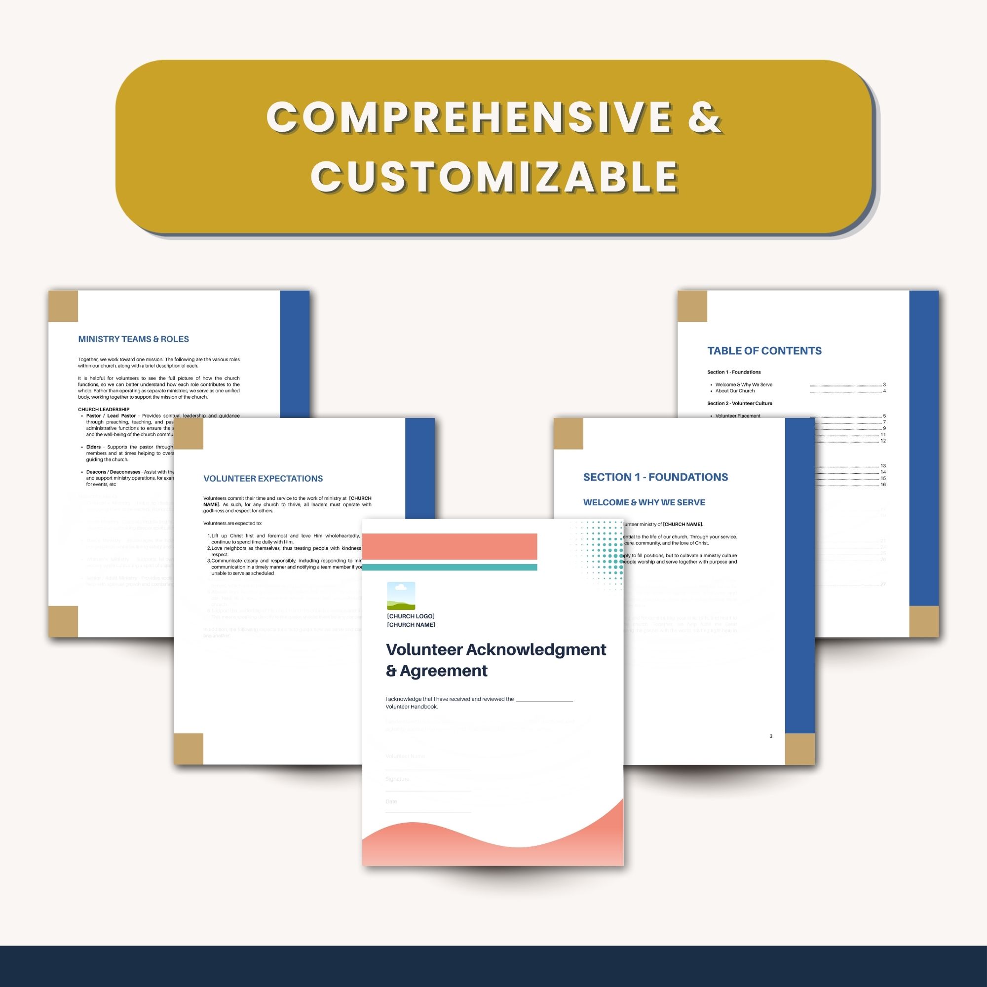 Leading Volunteers with Clarity: Church Volunteer Handbook & Volunteer Ministry Toolkit (Editable in Canva) - Image 4